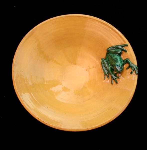 Yellow Frog Dish