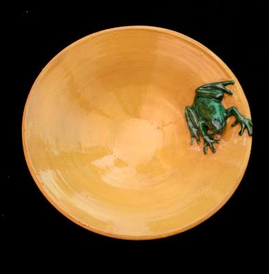 Yellow Frog Dish